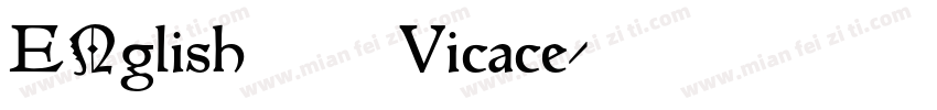 ENglish 111 Vicace字体转换